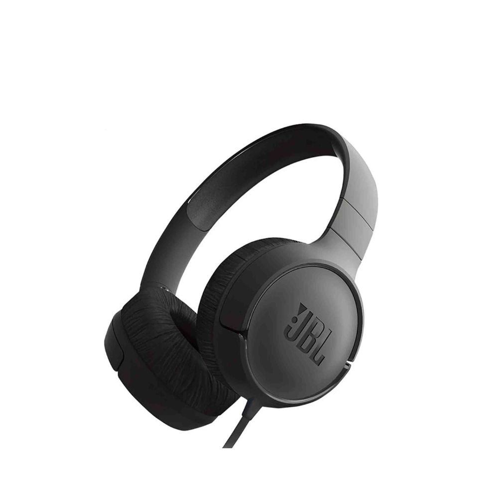 JBL T500 - On Ear Lightweight Headphones with Built-In Microphone JBL T500 - On Ear Lightweight Headphones with Built-In Microphone